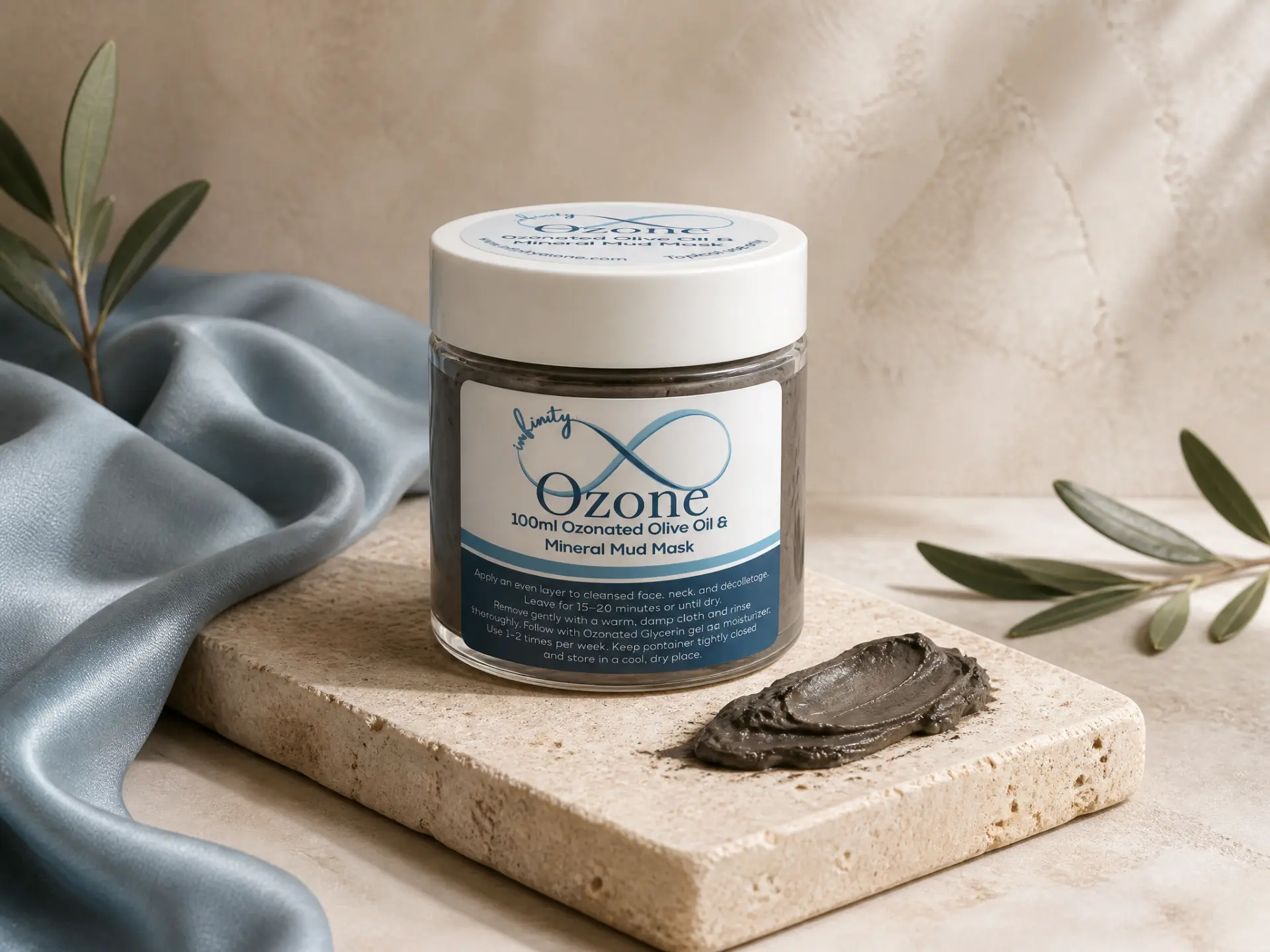 Mineral Mud & Ozonated Olive Oil Mask